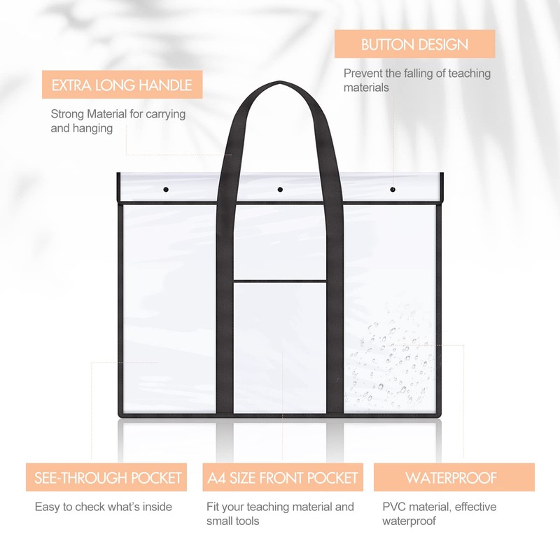 10 Pack Large PVC Poster Storage Bags Bulletin Board Storage