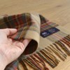 Fujiei MOON Wool Scarf, Stole 190×25 cm Antique Dress Stewart
