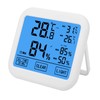 OWE034 4in Digital LCD Thermohygrometer Touch Screen Temperature Humidity Meter
