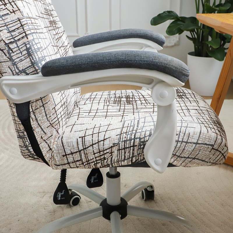 FORCHEER Patterned Large Office Chair Cover Stretch Printed Computer Armchair