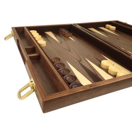 15 in. Wood Backgammon Set - Burlwood Board