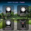 K KASONIC - 24 Hour Outdoor Stake Timer, 6 Outlets