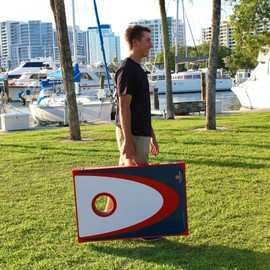 Driveway Games Backyard Cornhole Set. Tailgate Corn Toss Boards & Bean Bags. Family Outdoor Lawn Yard Game