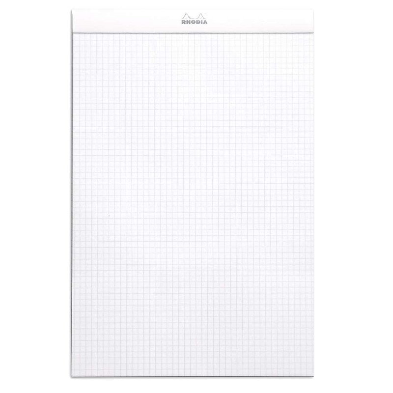 Rhodia 19601C Stapled notepad (checkered with border, 80 g, A4,