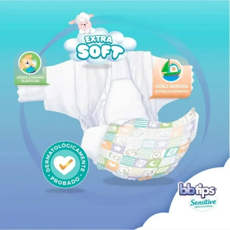 Pañales Etapa 5 Bbtips Sensitive 100 Pzas
