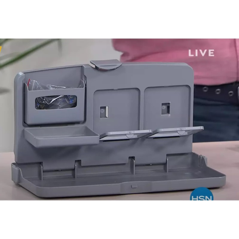 StoreSmith Make Road Trips Folding Car Back Seat Table Tray