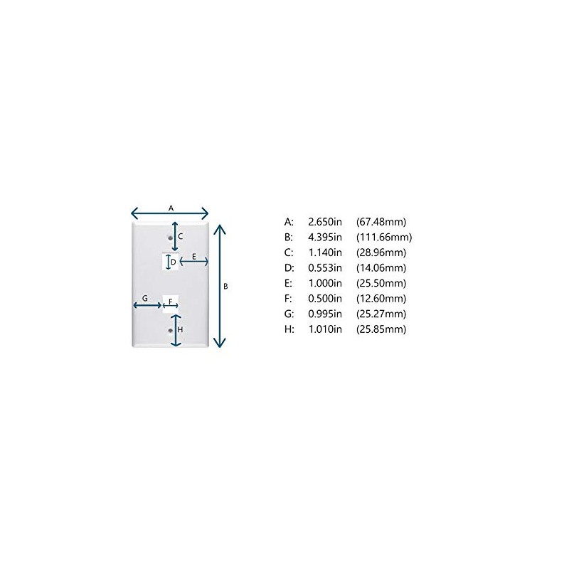Networx Keystone Wall Plates (2 PORT, BLACK)