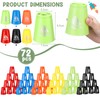 Libima 72 Pcs Sports Stacking Cups Set Stack Cup Party