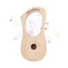 Lyre Harp 7 Strings DIY Kit Basswood Instrument with Tuning