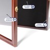 DECOMIL Jersey Frame Display Case, Cherry Wood Shadow Box with
