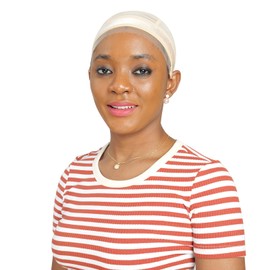 letaomei Wig Caps With Grip Band of Women,Silicone Wig Grip Cap Blends Seamlessly With Your Natural Hairline -Non Slip Wig Cap Let Your Wig Be Glueless (Beige)