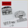 Cabinet Glass Door Hinge,2 Pcs 90 Degrees Frameless Glass Door