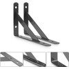 Heavy Duty Shelf Brackets 12 Packs Eau L Corner Brace Black 4 X