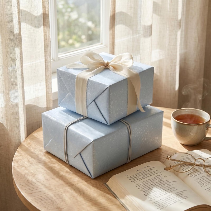 WRAPLULU Floral Wedding Wrapping Paper Roll - 17.5 Inches *