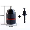 Ptazucv 1.5-13mm Keyless Drill Chuck Duty 1/2''-20UNF, With 3/8" SDS-Plus