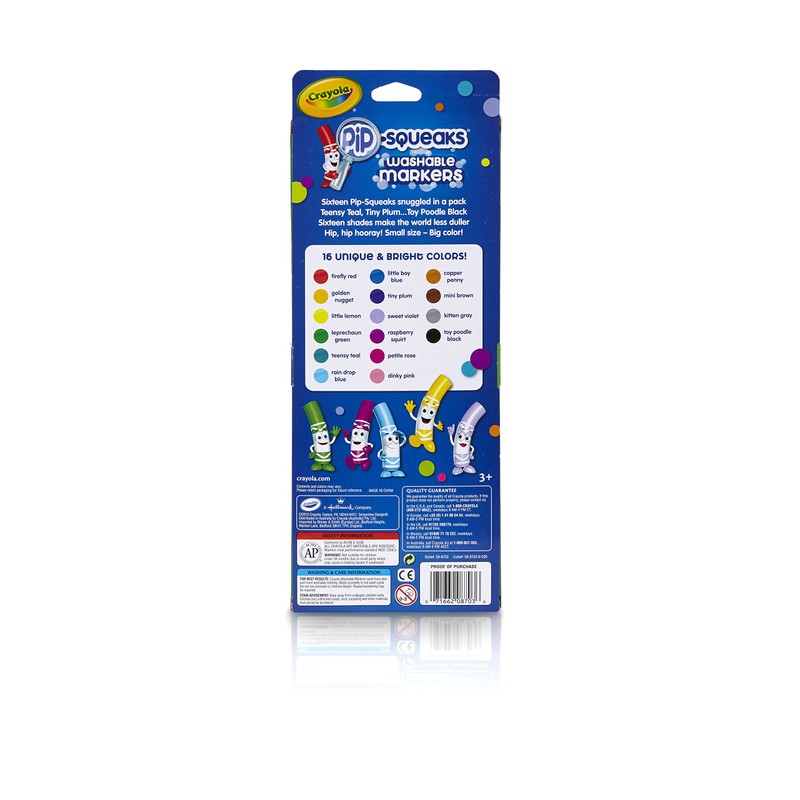 Crayola Pip-Squeaks Washable Markers 16 ea