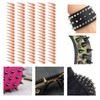 100set Punk Cone Spikes Studs Rose Gold Pointed Electroplating Burr