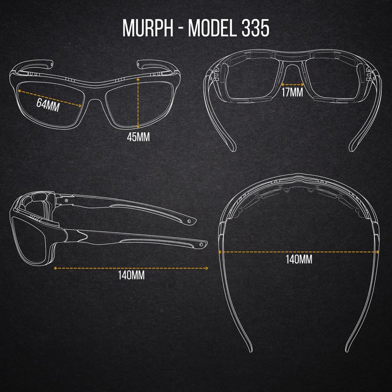 WYND Blocker Polarized Dry Eye Wind Resistant Sunglasses Motorcycle Glasses