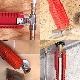 LightBeacon 8 in 1 Tap Wrench Tool, Sink Installer Tool, Sink Wrench Installer, for Toilets Sink, Bathroom Tap, Kitchen Plumbing