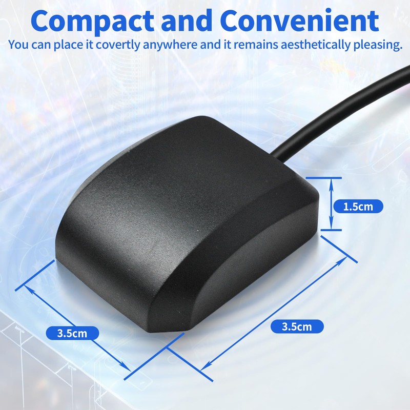 Superbat Waterproof Active Magnetic GPS Navigation Antenna with 3 m