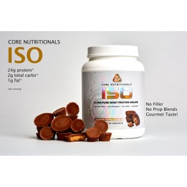Core Nutritionals Core Nutritionals ISO, 100% Micro Filtered, Zero Artificial Fillers, 25g Whey Protein Isolate, 32 Servings (Chocolate Peanut Butter Cup)
