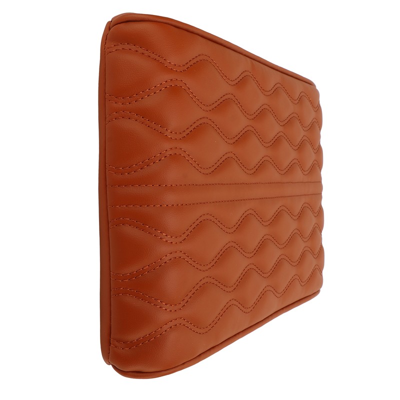 Center Console Armrest Cover Pad Universal PU Leather Waterproof Elastic