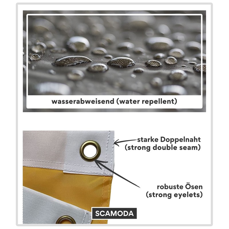 SCAMODA Flag, Made of Weatherproof Material, with Metal Eyelets, Outdoor