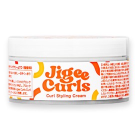 Jigee Curls Curls Curly Styling Cream 3.2 oz (90 g), Curly Hair, Perm, Made in Japan