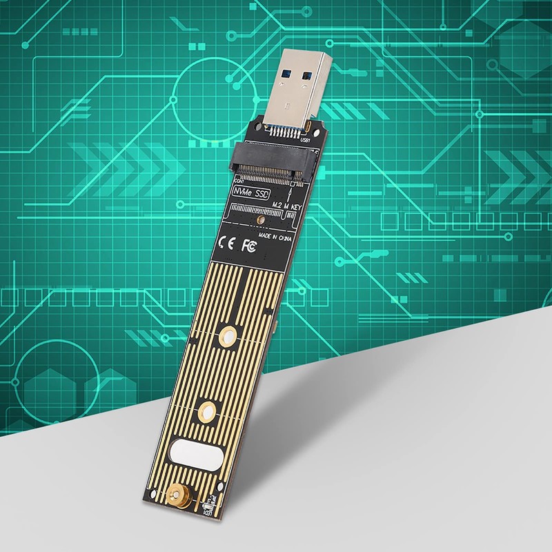 Cuifati M.2 NVME SSD to USB Adapter Board Hard Drive
