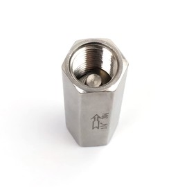 SRJQXH Pneumatic Check Valve 1/4 Inch Long Check Valve Pneumatic Internal Thread Full Connection Stainless Steel 304 Disposable Air Check Valve for Boilers and Pressure Vessels