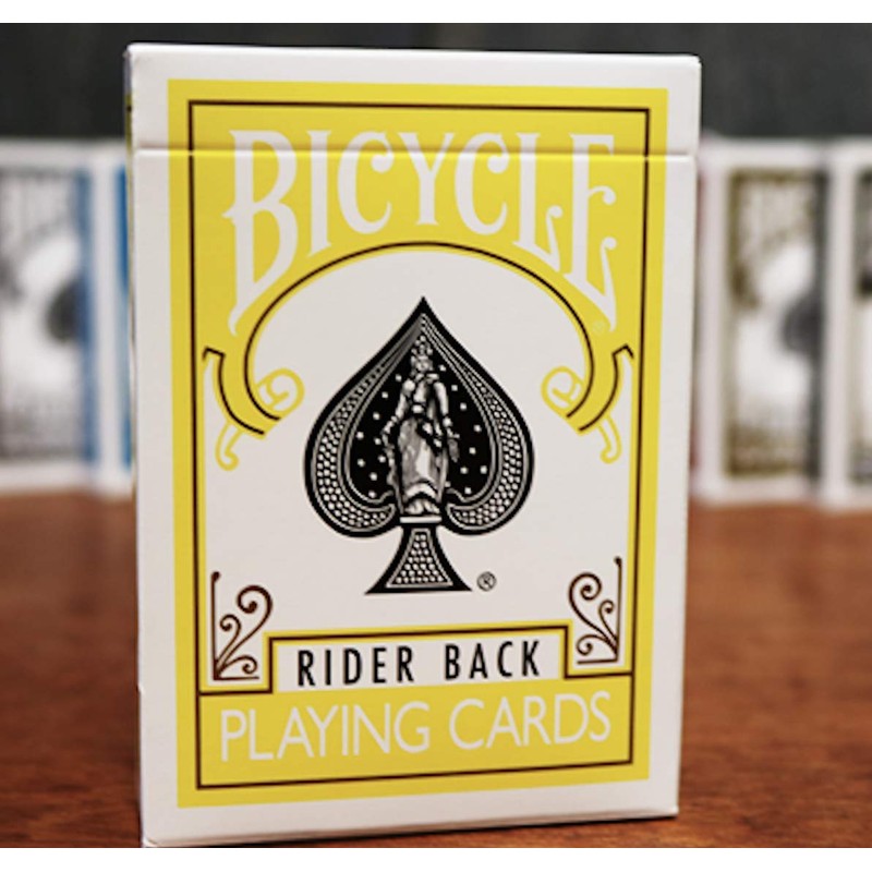 Bicycle Rider Back Yellow Deck