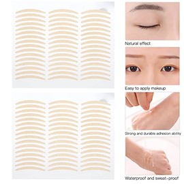 Cintas para Párpados, 240 Pares Pegatinas de Párpados Dobles Invisibilidad Transpirable Cinta de Párpados Forma Delga Ojos Herramienta Maquillaje Mujeres Grandes Párpados Pega Levanta Parpados