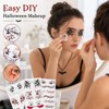 Halloween Freckle Temporary Tattoo Stickers 6 Sheets Scary Bloody Drip