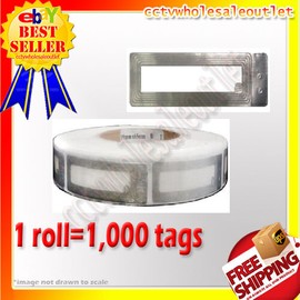 Unbranded/Generic 1000 PCS CHECKPOINT COMPATIBLE (19mm X 65mm)COSMETIC SOFT LABEL TAG ROLL 8.2MHZ