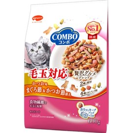 Combo Cat Pilling Compatible, Bonito Flavor, Tuna & Bonito Flavor, 21.2 oz (600 g) (120 g x 5 Packs) x 2 Packs
