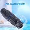 MELIFE 5PCS IP68 Waterproof Junction Box, Outdoor 2 Way Electrical