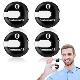 Frienda 4 Pieces Golf Score Counter Mini Golf Stroke Counter with One Touch Reset and Simple Attachment to Scorekeeper Glove in (Black)