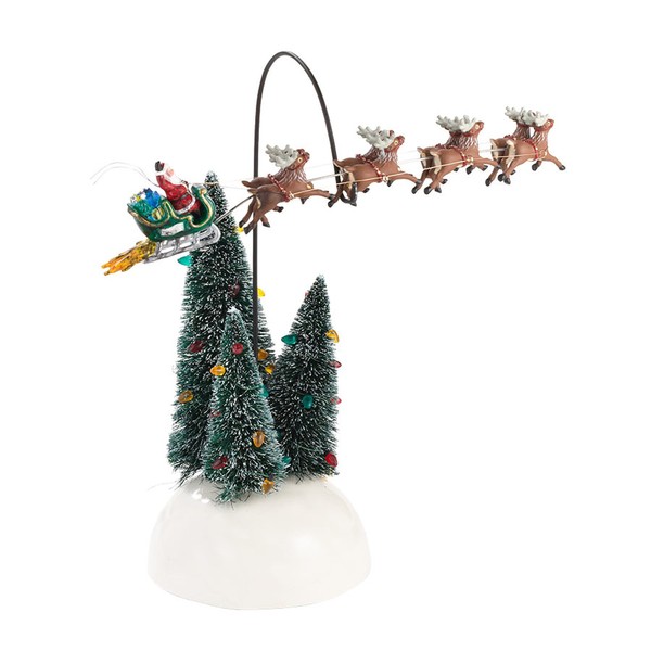 Department 56 National Lampoons Christmas Vacation Village Animated Flaming Sleigh Accessory Figurine