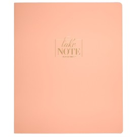 AT-A-GLANCE Notebook, 8-1/2" x 11", 80 Sheets, WorkStyle Take Chances, Coral (WS20340524)