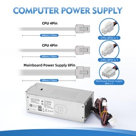 WISLOK AC260EBS-00 PCL009 260W Power Supply Compatible with Dell OptiPlex 3900MT 3901MT 3990MT 3991MT 3000MT 7000MT 5000MT,Dell Inspiron 3910 3710, Vostro 3690 3710 3910 T3660 XPS 8950 5FK7C 7JGJF