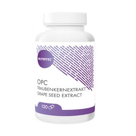 Nutritec OPC Traubenkernextrakt 120 Kapseln, mit 750 mg Extrakt pro Tagedosis, aus italienischen und franzözischen Weintrauben