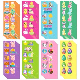 Easter Stickers for Kids - 400 Pcs Easter Basket Stuffers | Easter Gifts Decorations for Egg,Easter Crafts Activities Party Favors for Boys Girls Teens Adults