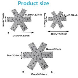 Pot Protector, 9 Pieces Pot Separators, Pot and Pan Protectors, Perfect for Pots, Protects Surfaces to Avoid Scratches, 3 Different Sizes (26/36/38 cm)