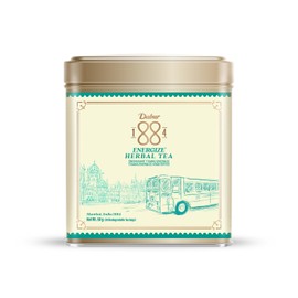 Dabur 1884 Energize Herbal Tea | 20 Biodegradable Teabags (50g) |100% Natural Ingredients | Recyclable Aluminum Tin | Enhances immunity, supports digestion | Perfect for Gifting