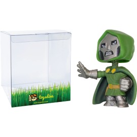 Doct o r D o o m : 2.7in Fun ko Mystery Minis Vinyl Figurine Bundle with 1 Compatible 'ToysDiva' Graphic Protector (03745 / C)