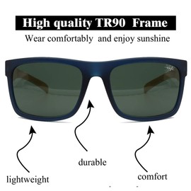 INFI Polarized Sunglasses for Men Fishing Driving Running Mirrored Glasses UV400 Protectiont