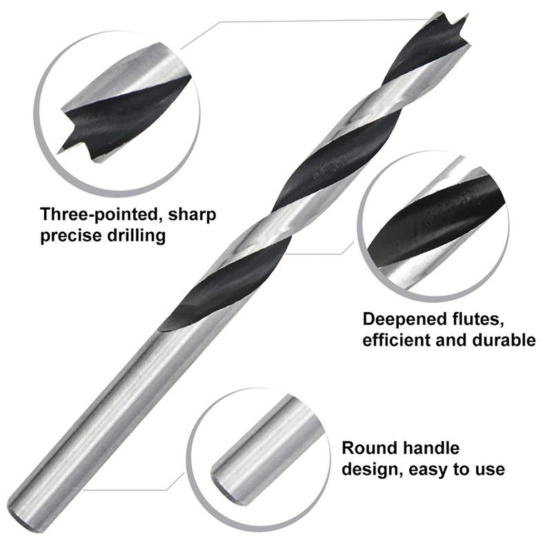 NORTOOLS Brad Point Wood Drill Bit Set 8 PCS HCS