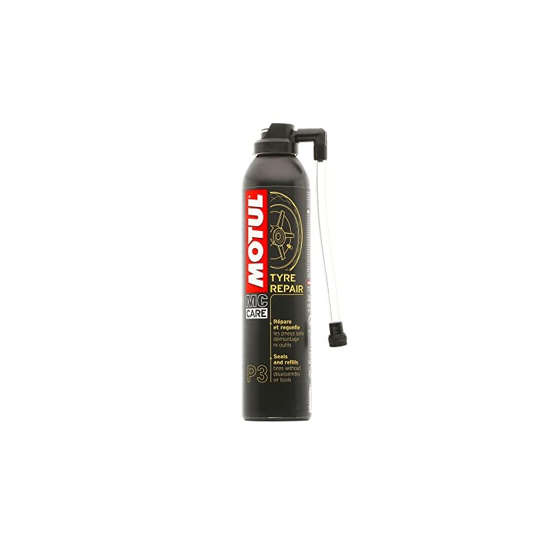 モチュール(Motul) P3 TYRE REPAIR (P3タイヤリペア) スプレー式瞬間タイヤ修理用 [正規品] 300ml 16408111