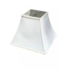 Upgradelights White Silk 10 Inch Square Bell Candle Stick Lampshade