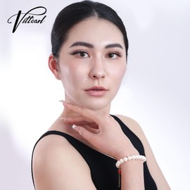 Pearl Bracelets for Women, Charm Bracelet, Bead Bracelet, Trendy Stuff for Girls, Real Pearl Jewelry Gift for Women